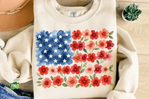 Download Floral American Flag PNG, Patriotic Png - Flag png Collection