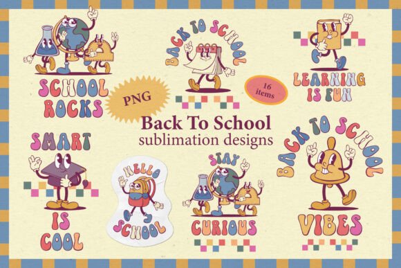 Download Groovy School Sublimation Designs - Premium Resources