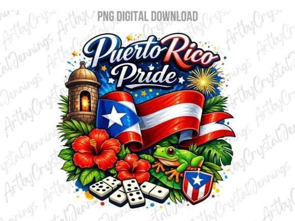 Download Tropical Puerto Rico Pride Flag PNG - Flag png Collection