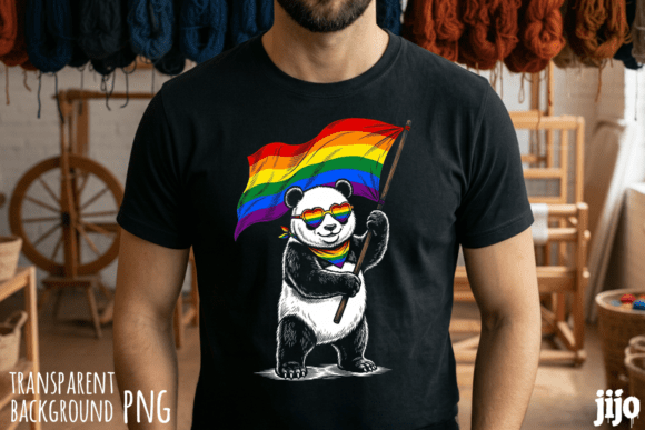 Download Panda Rainbow Pride Flag PNG - Flag png Collection