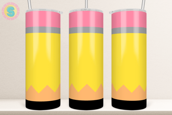 Download School Pencil 20Oz Tumbler Wrap - Premium Bundle